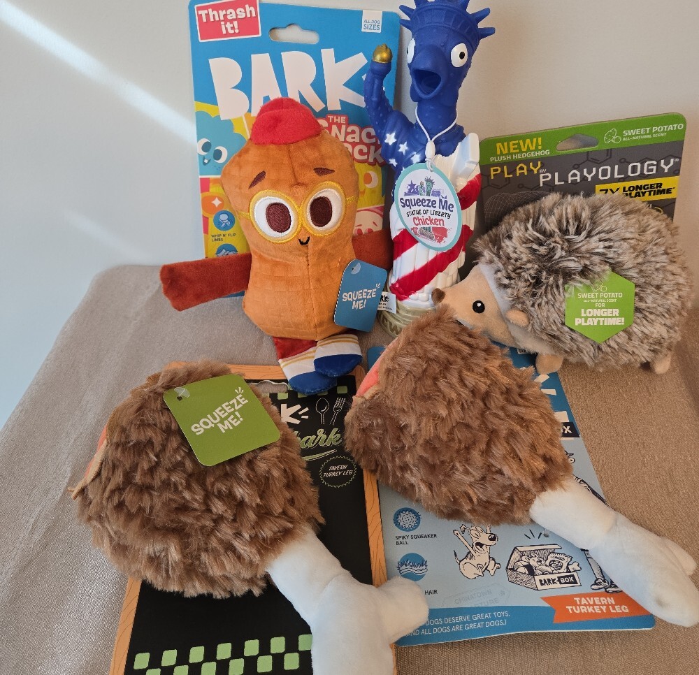 Dog Toy Bundle – BARK & Playology Plush Set (5‑Pack, All Dog Sizes) - Picture 2 of 15